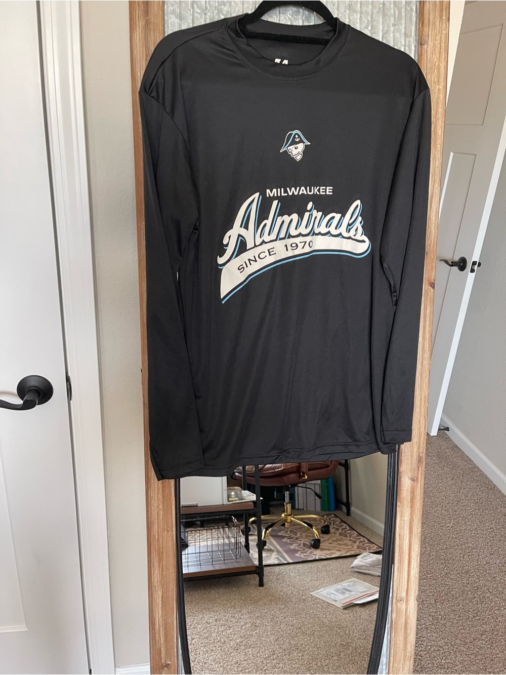 Milwaukee Admirals Black Long Sleeve Tee